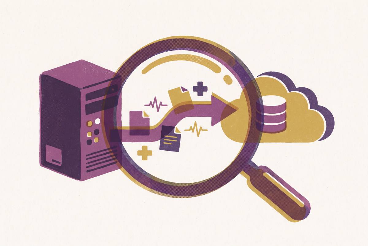 Cover illustration for “EHR and Legacy System Migration Partner Evaluation”