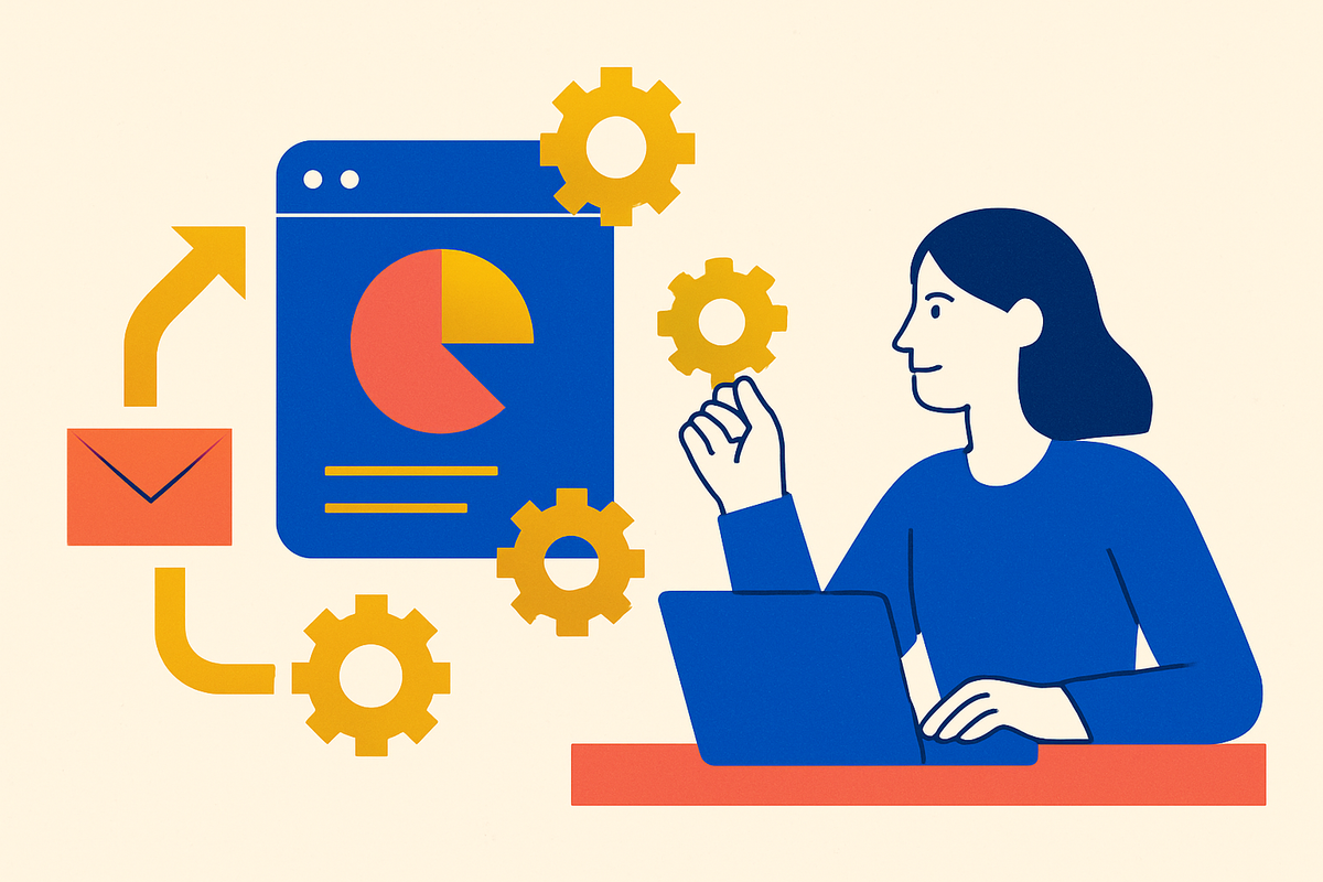 Cover illustration for “Marketing Automation Platforms for Small Teams”