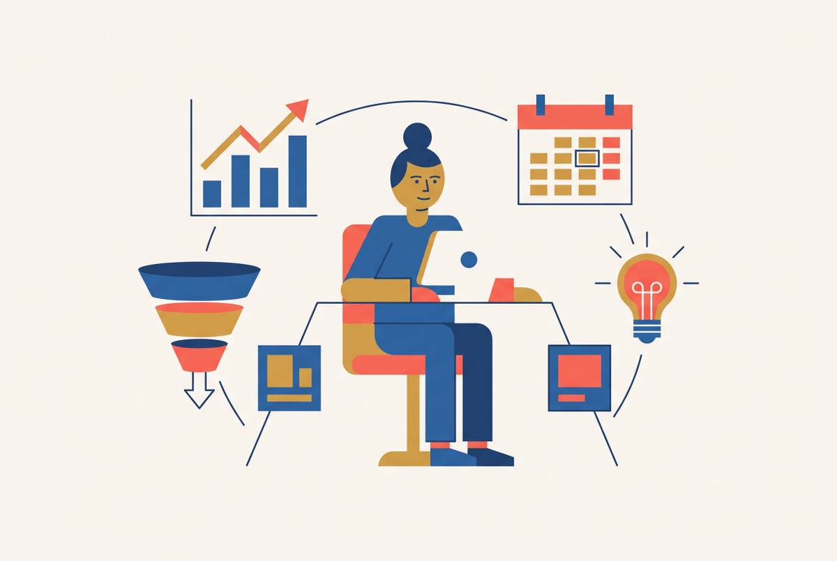 Cover illustration for “What a Fractional CMO Actually Does Day to Day”