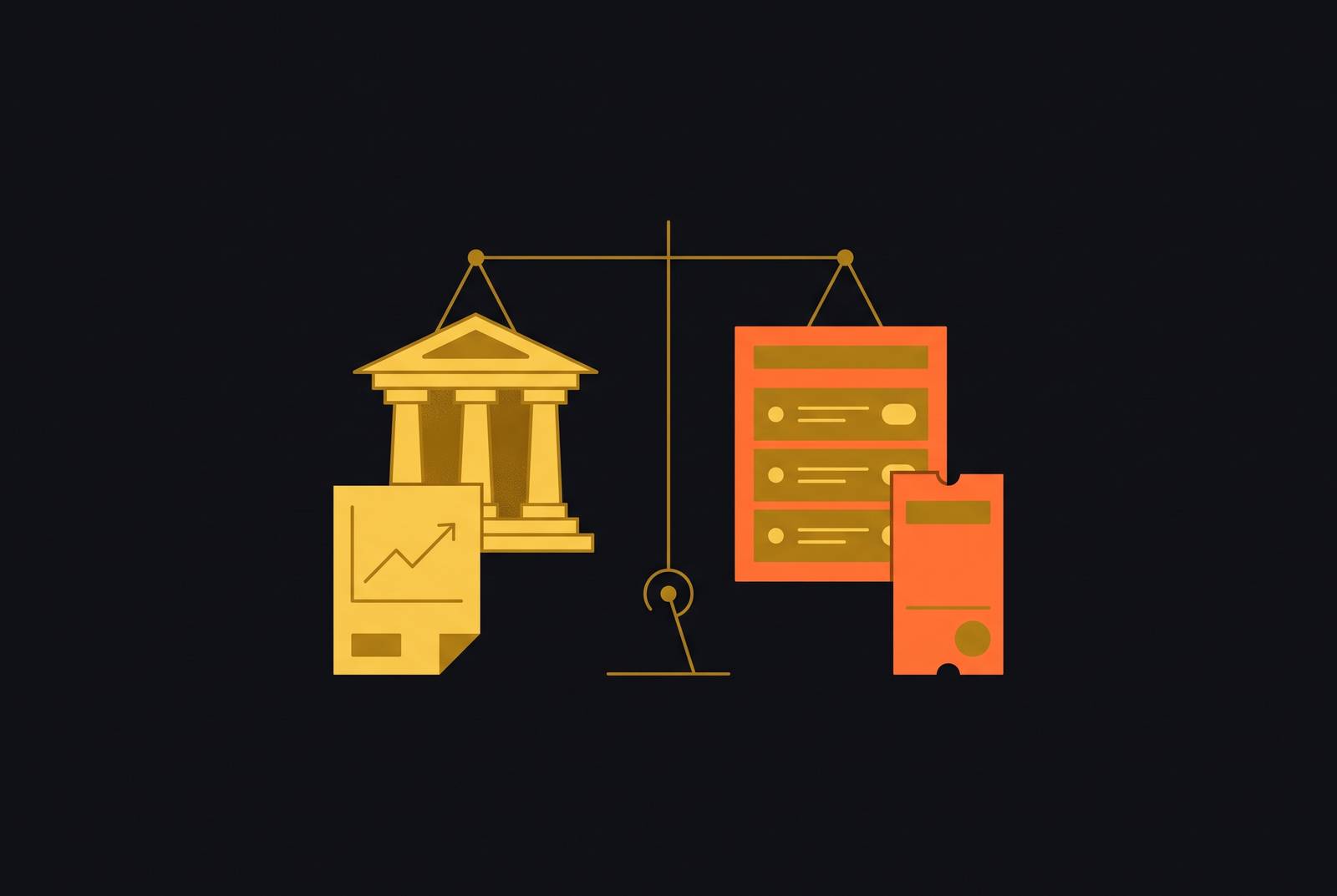 Cover illustration for “CFTC-regulated event contracts versus state-licensed sportsbooks: what the two regimes actually differ on”