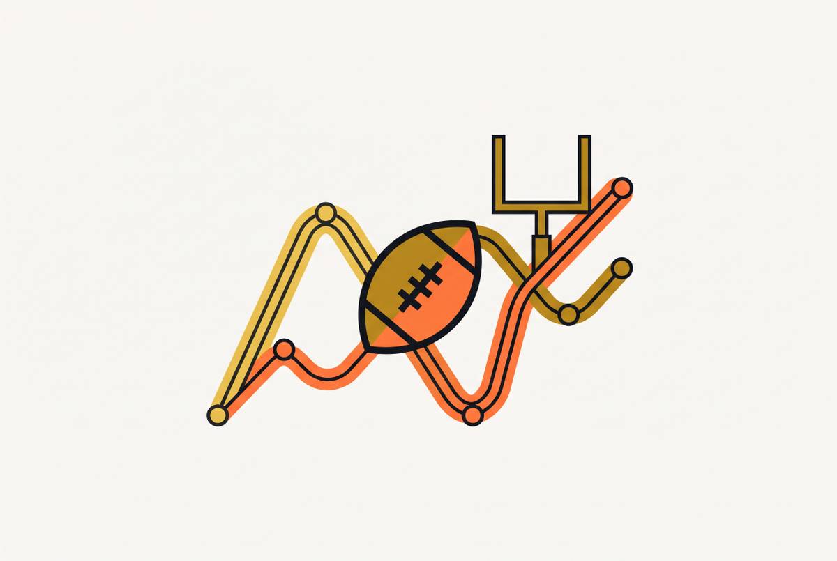 Cover illustration for “Line Movement Patterns Before NFL Kickoff”