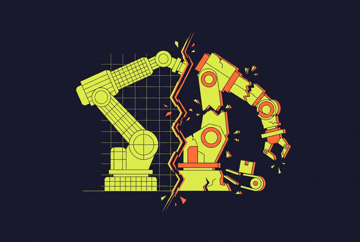 Cover illustration for “Sim-to-Real Transfer Failures in Production Deployments”