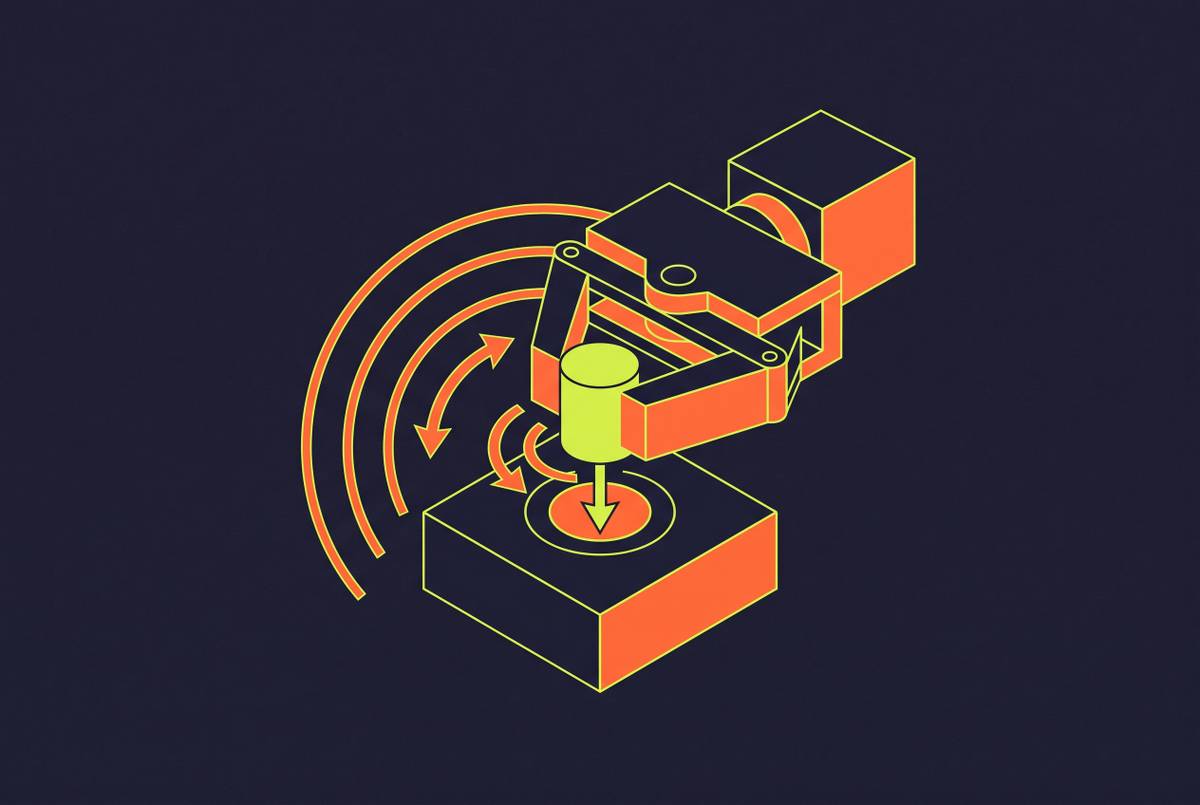 Cover illustration for “Force and Torque Control for Precision Insertion Tasks”