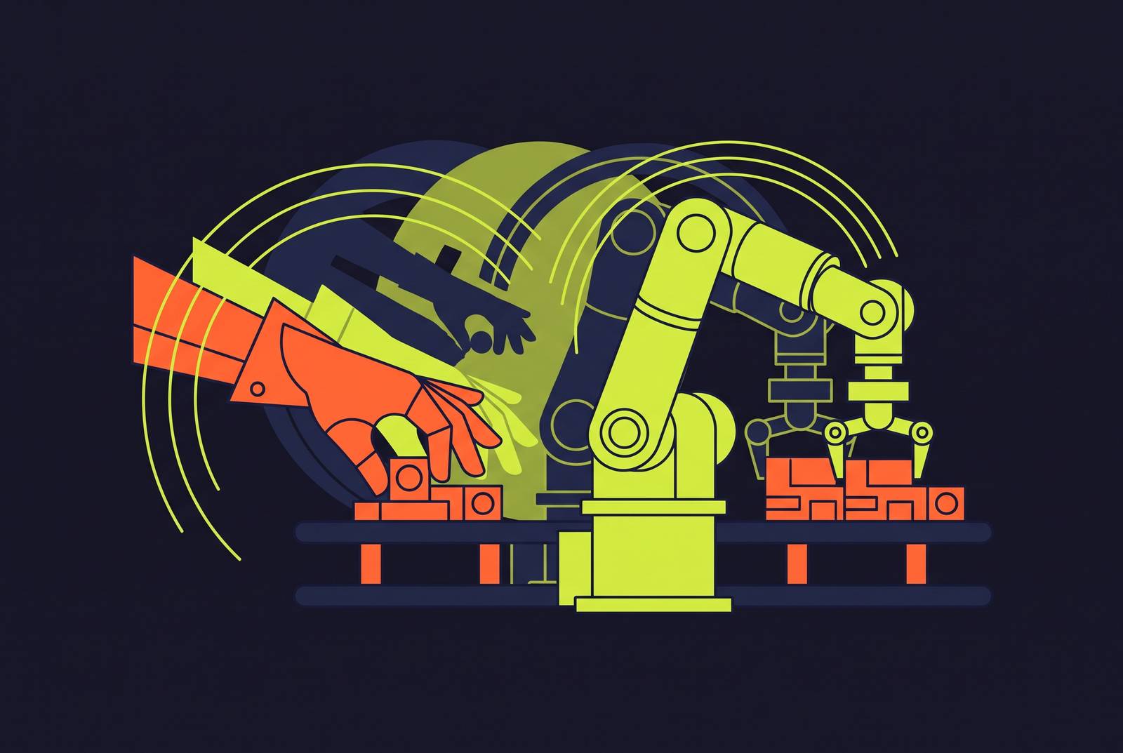 Cover illustration for “Imitation Learning From Operator Demonstrations on the Line”