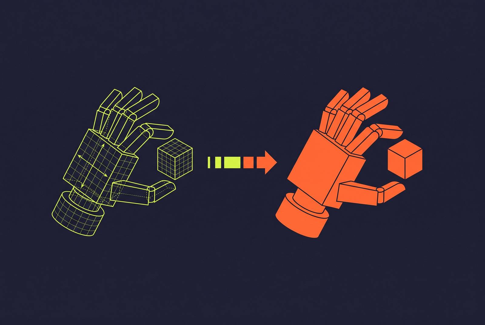 Cover illustration for “Simulation Fidelity Requirements for Manipulation Policy Transfer”