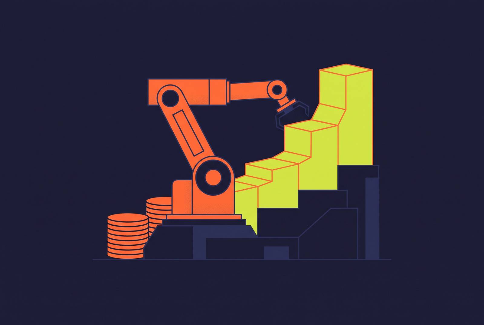 Cover illustration for “Automation ROI on the factory floor: how to model payback beyond labor savings”