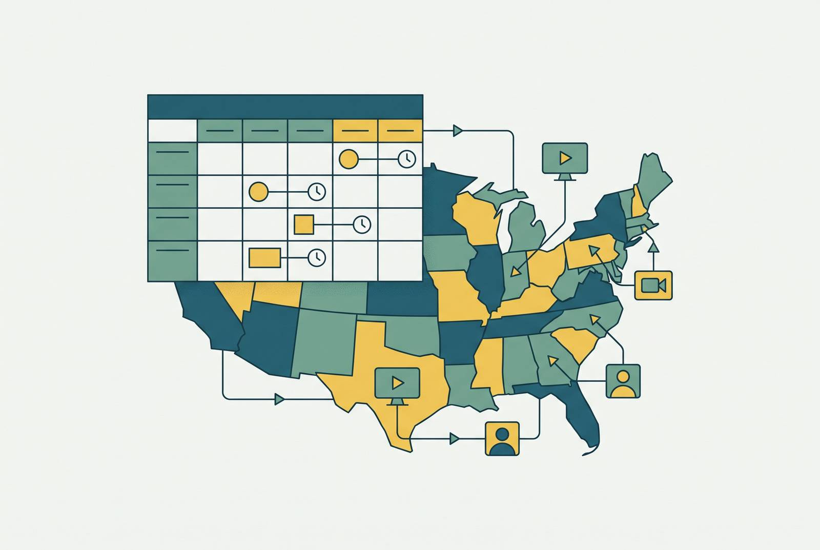 Cover illustration for “Scheduling Software for Multi-State Telehealth Practices”
