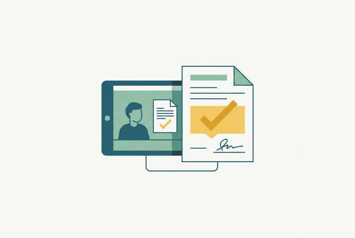 Cover illustration for “Informed Consent Documentation in Telehealth Platforms”