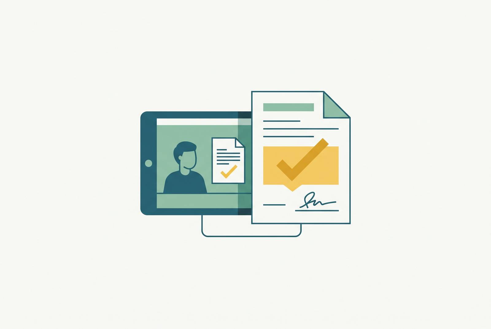 Cover illustration for “Informed Consent Documentation in Telehealth Platforms”