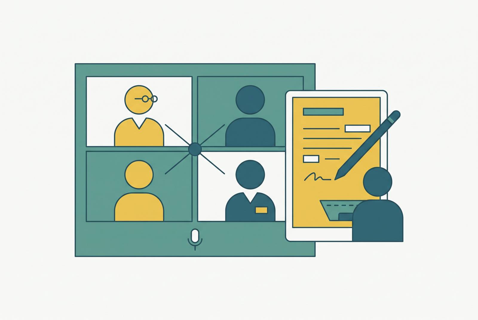 Cover illustration for “Group Visit Documentation in Telehealth Settings”