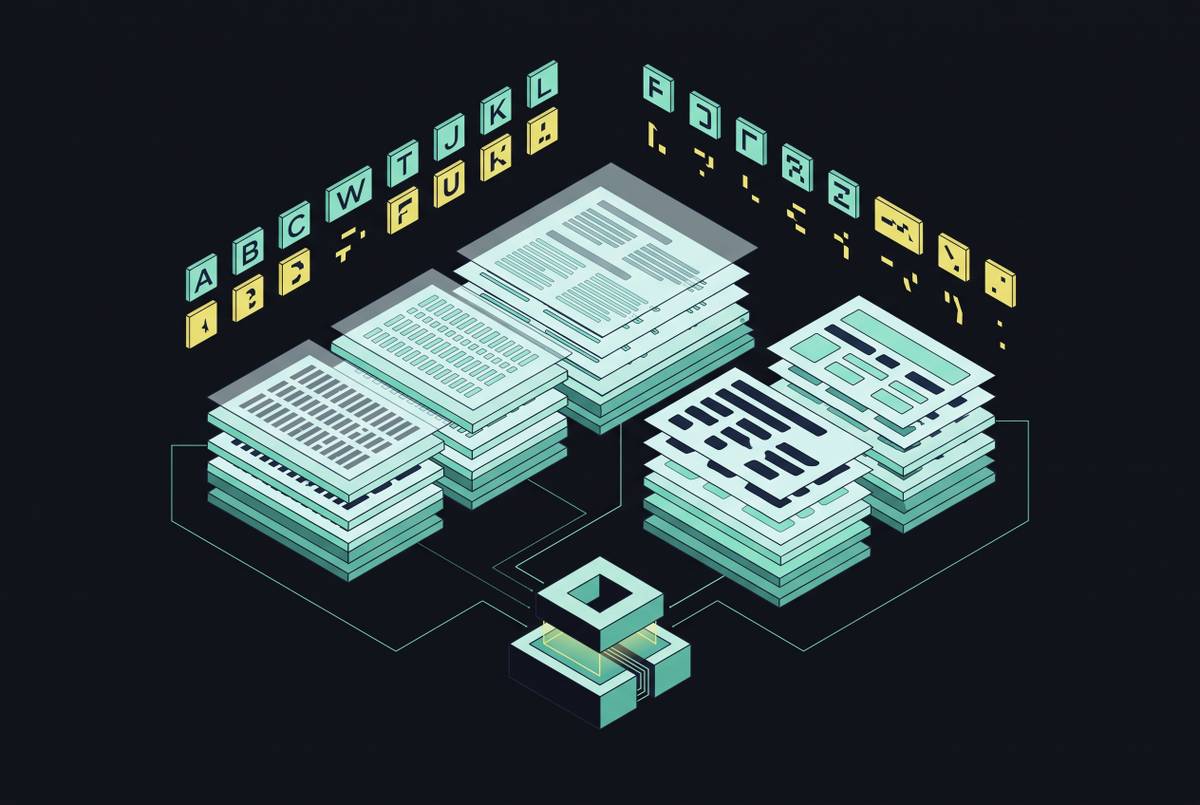 Cover illustration for “Font and Layout Variability Effects on OCR Error Rates”