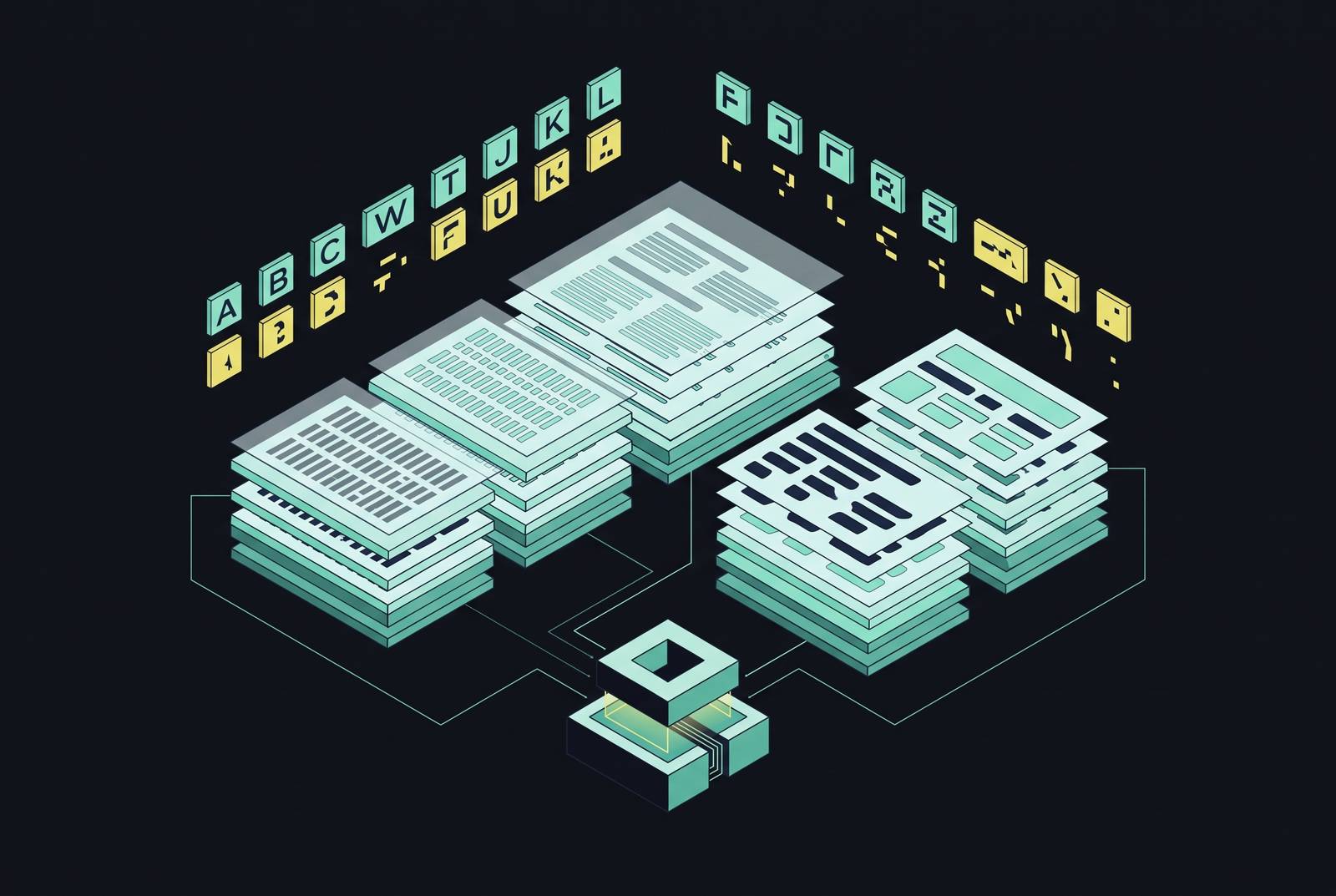 Cover illustration for “Font and Layout Variability Effects on OCR Error Rates”