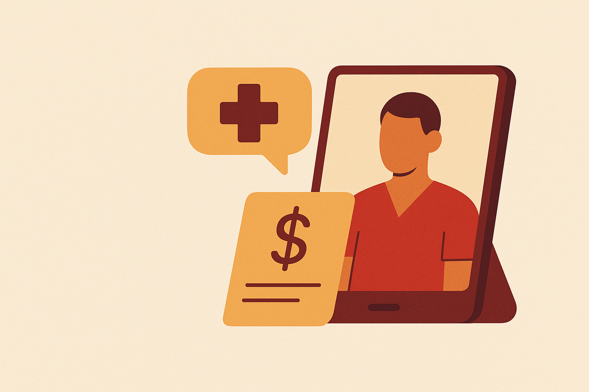 Cover illustration for “Telehealth Reimbursement Rules After the COVID-19 Flexibilities”