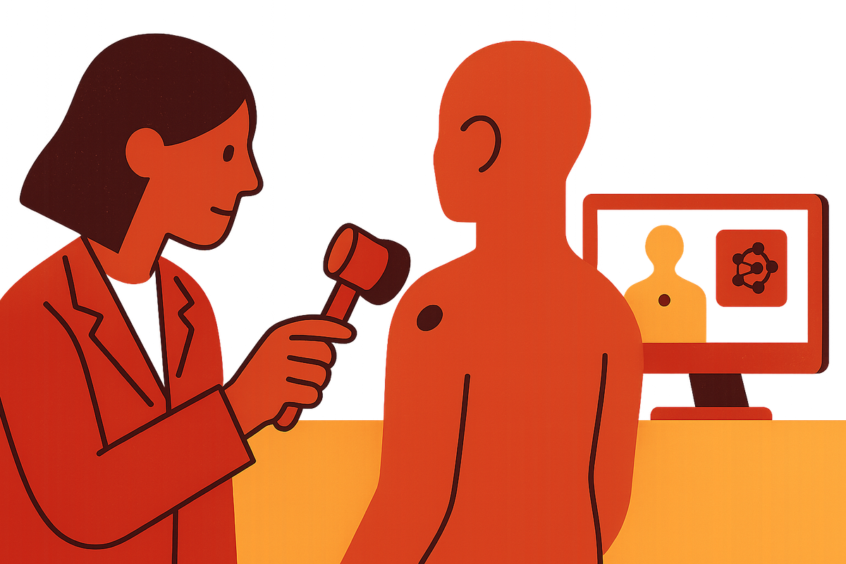 Cover illustration for “AI Dermatology Tools for Melanoma Detection in Primary Care”