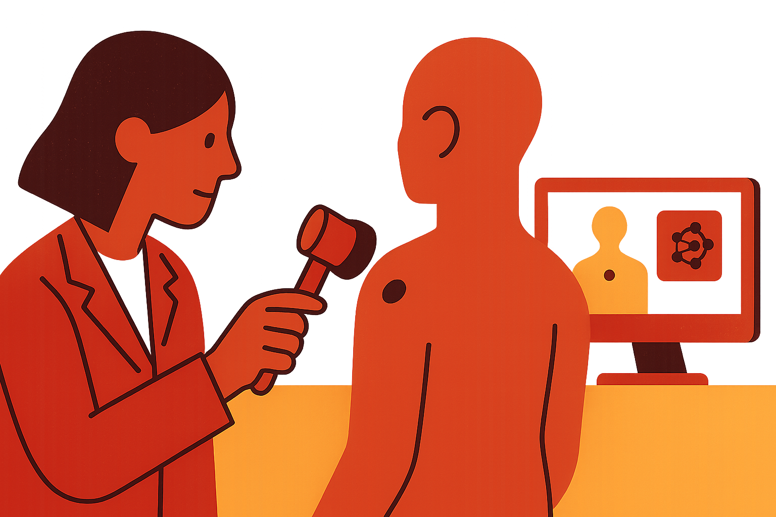 Cover illustration for “AI Dermatology Tools for Melanoma Detection in Primary Care”