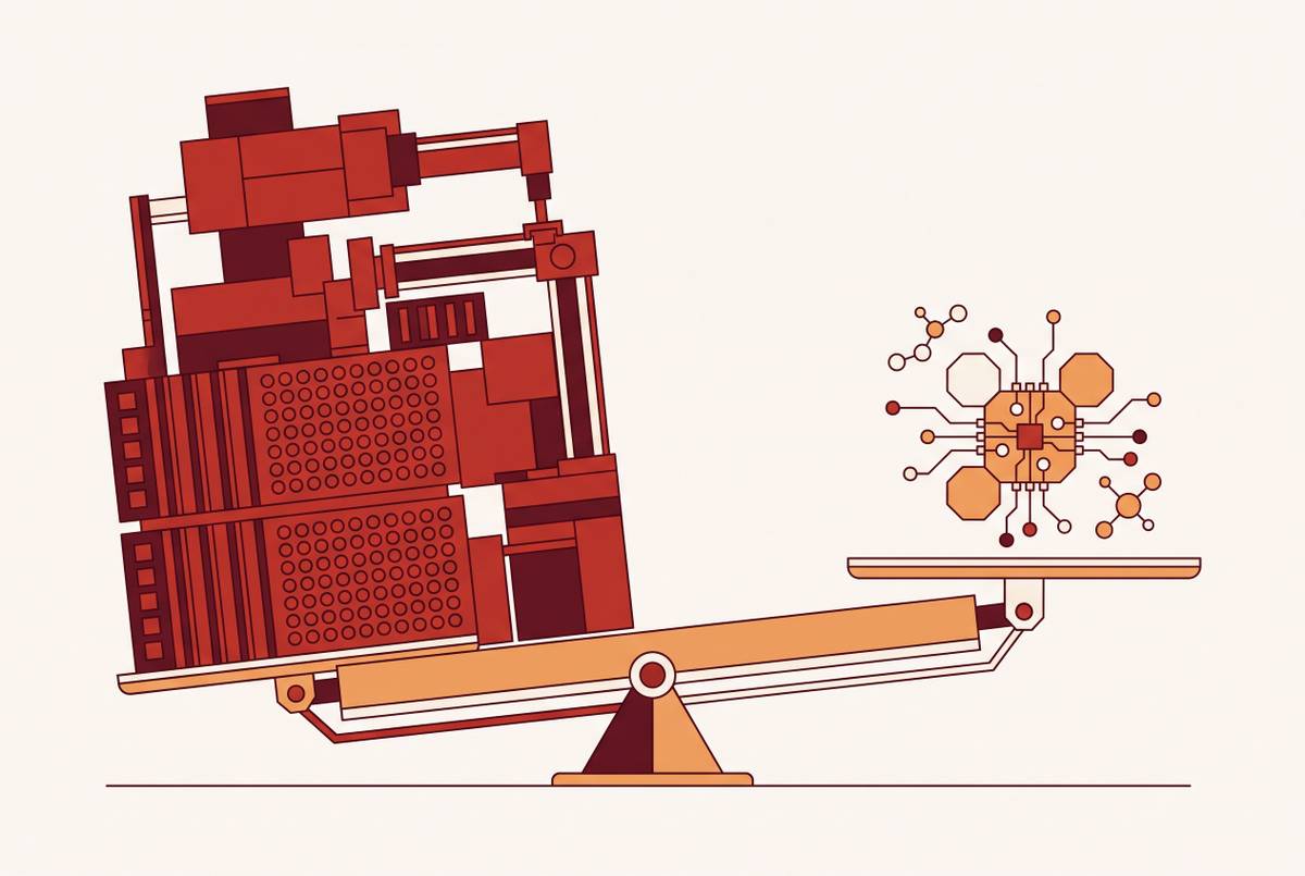 Cover illustration for “High Throughput Screening Versus AI Virtual Screening Cost Comparison”