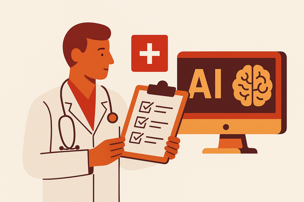 Cover illustration for “AI Diagnostic Tool Procurement Evaluation Checklist for Hospitals”