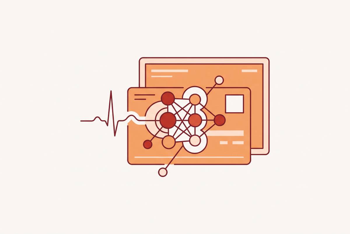 Cover illustration for “AI Sepsis Prediction Algorithms in Hospital EHR Systems”