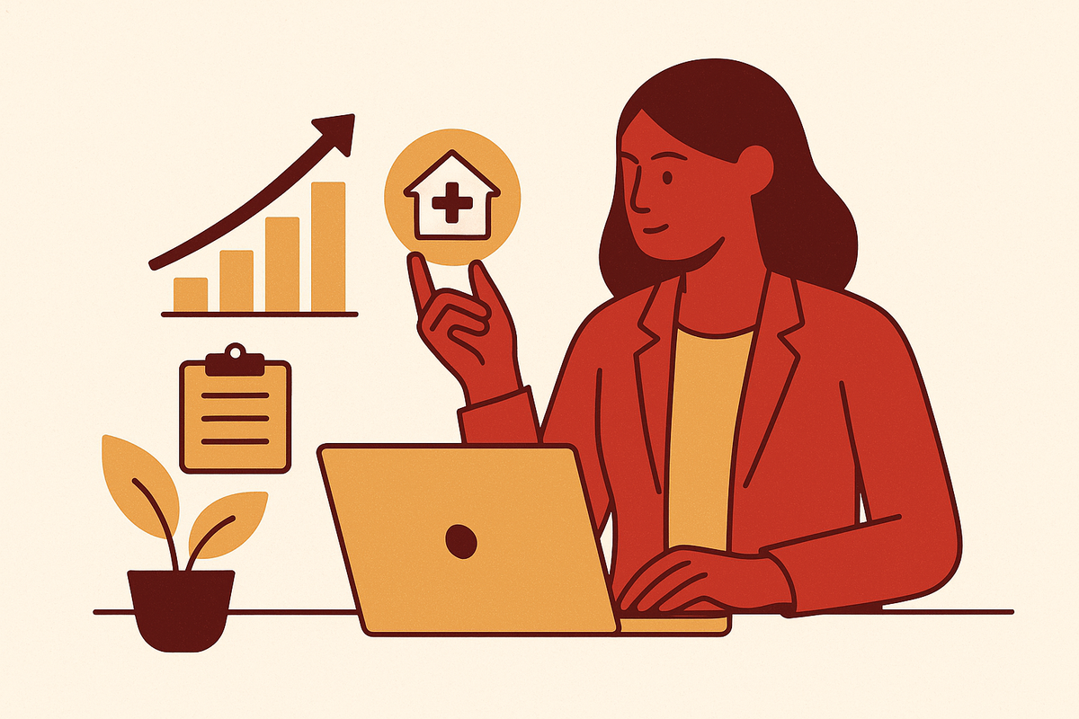 Cover illustration for “Strategic Marketing for Home Health Agencies”