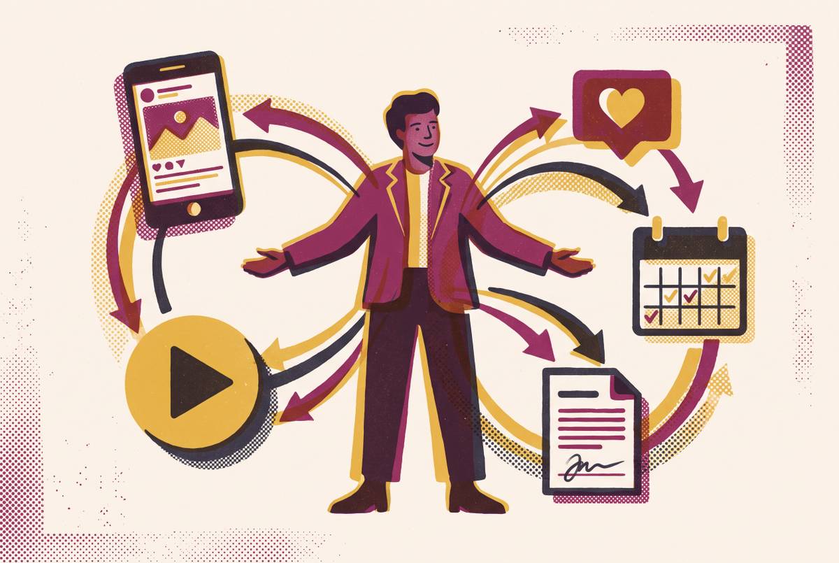 Cover illustration for “Influencer Campaign Project Management Without an Agency”