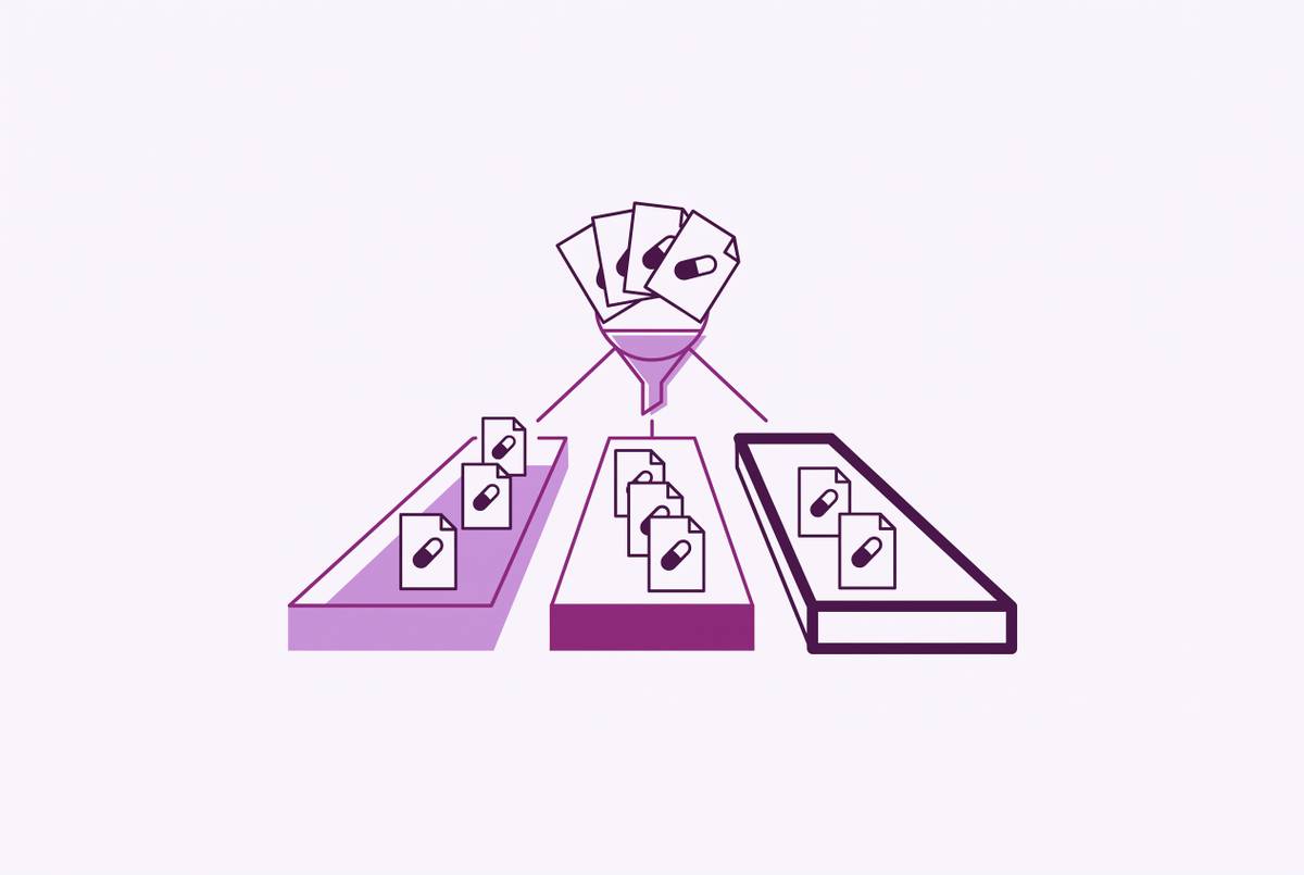 Cover illustration for “Risk-Based MLR Review Triage for Branded Drug Content”
