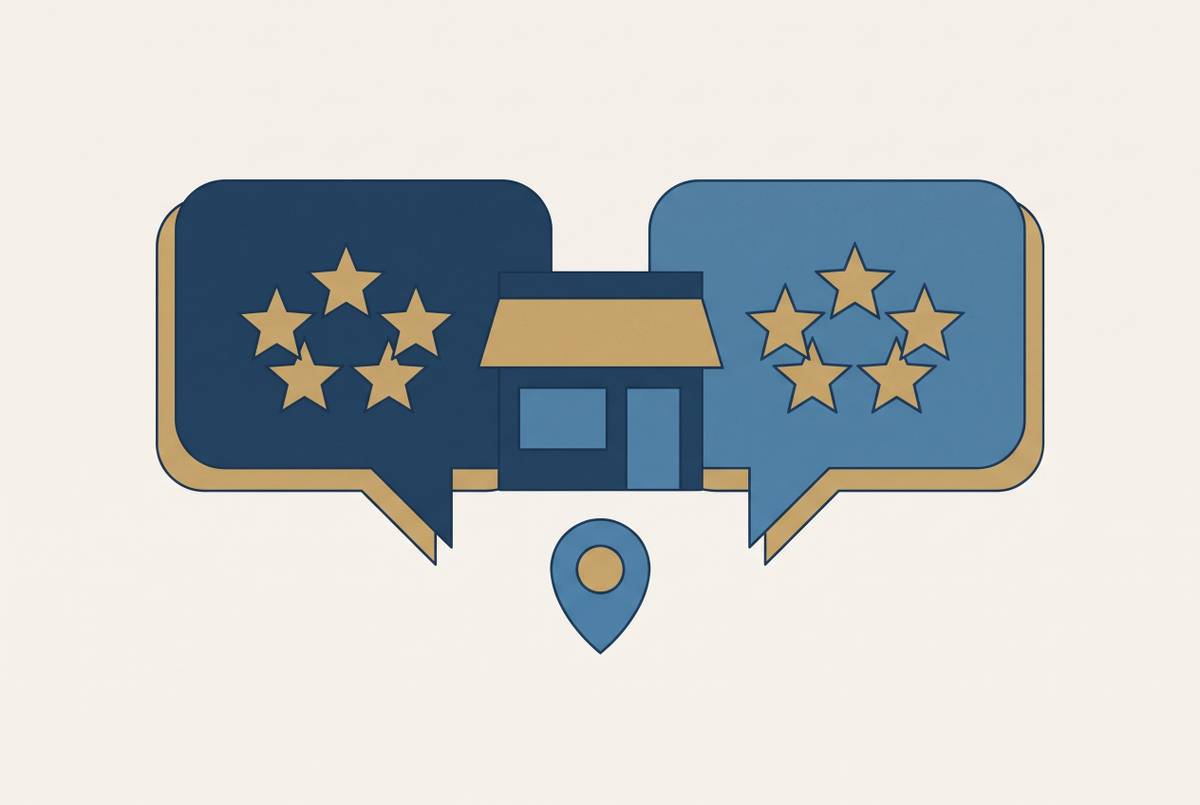 Cover illustration for “Yelp vs Google Reviews for Local Service Businesses”