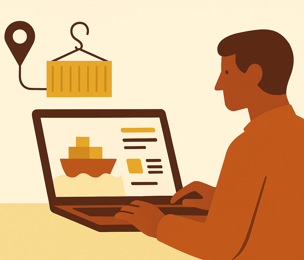 Cover illustration for “Instant Ocean Freight Quoting Platforms Explained”