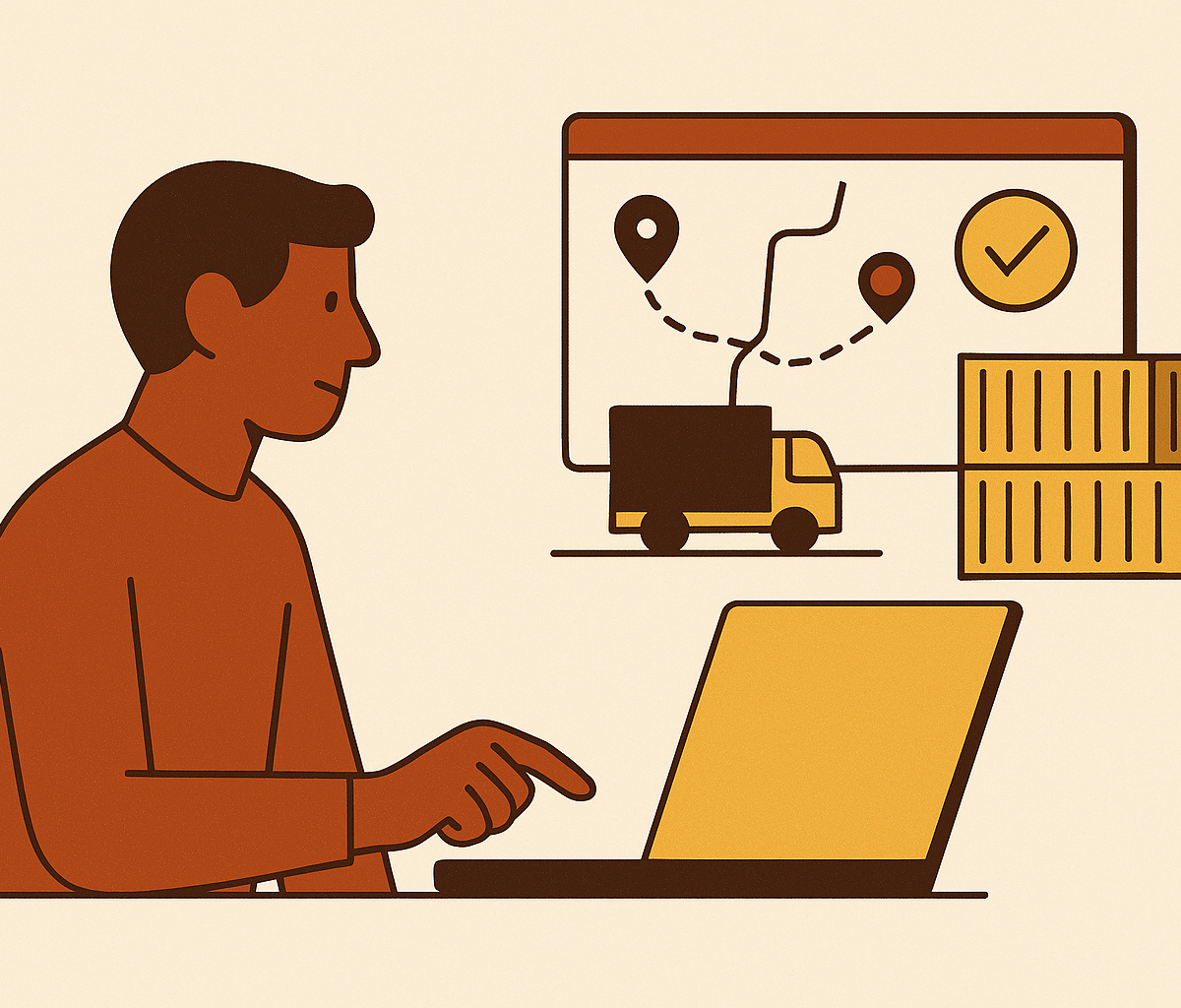 Cover illustration for “Digital Freight Forwarding for SME Importers”
