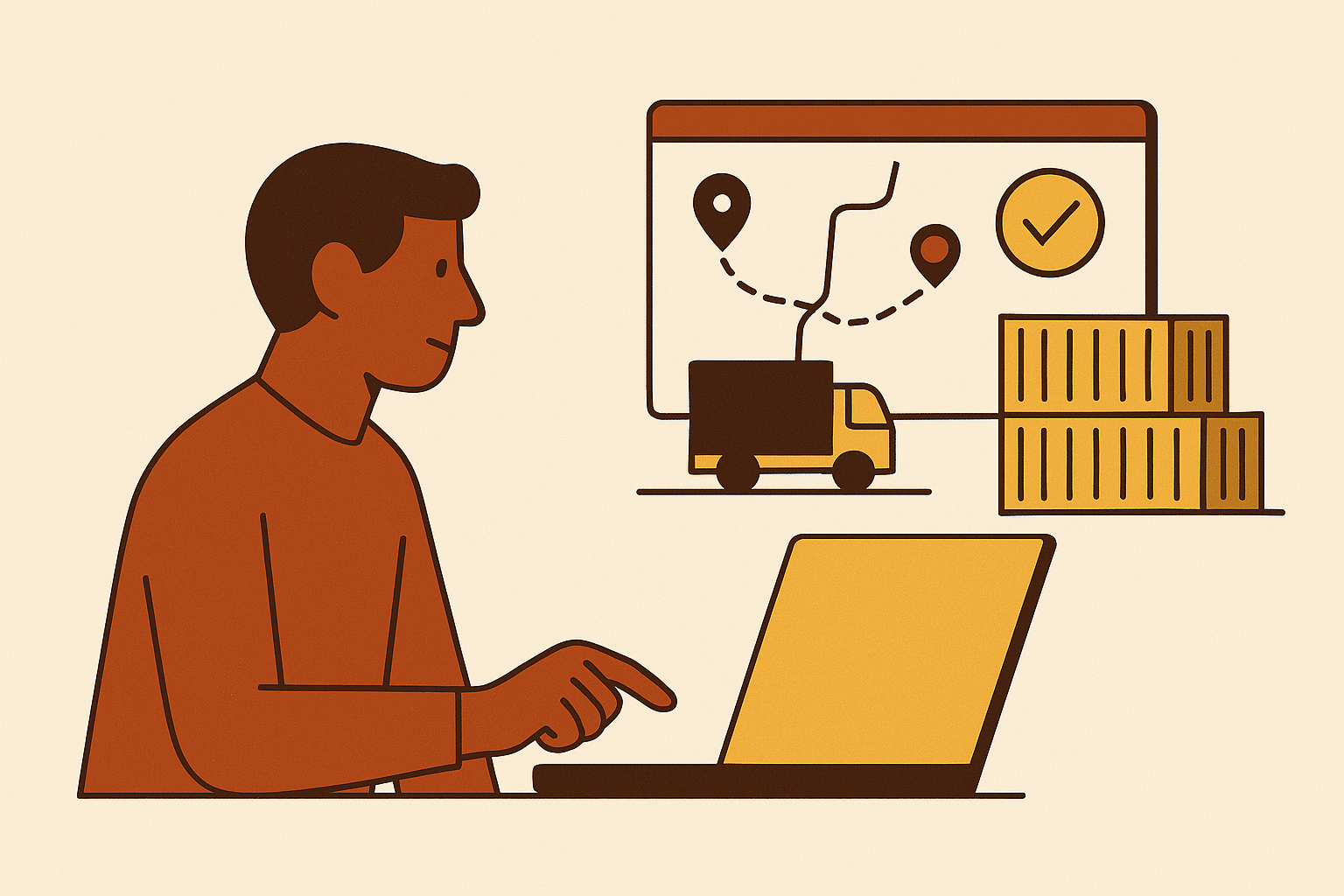Cover illustration for “Digital Freight Forwarding for SME Importers”