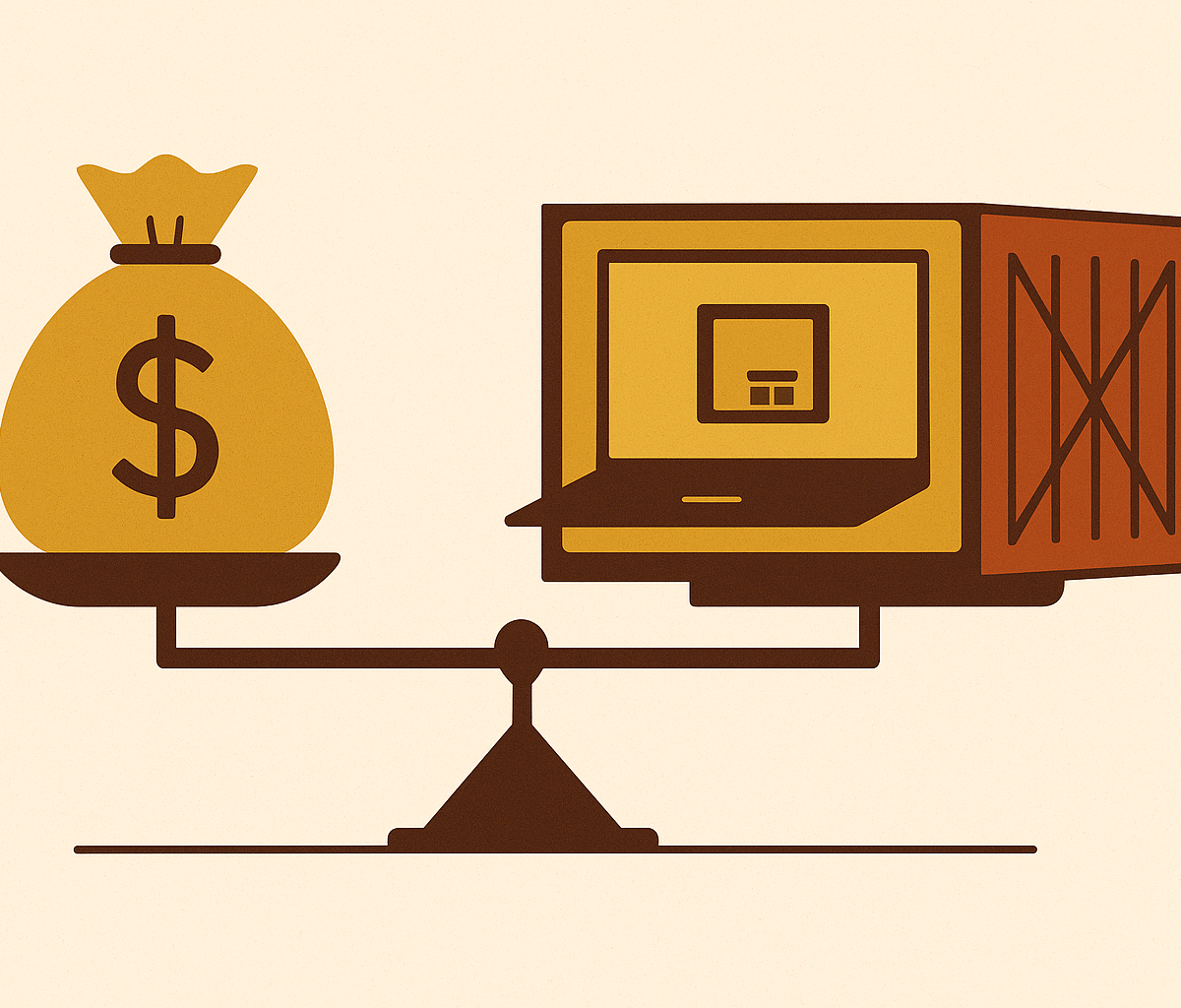 Cover illustration for “Digital Freight Forwarder vs Traditional Forwarder Cost Comparison”