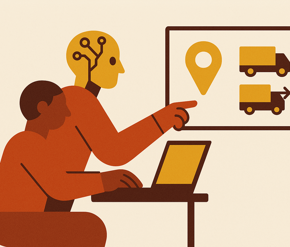 Cover illustration for “AI-Powered Carrier Selection in Digital Freight Platforms”