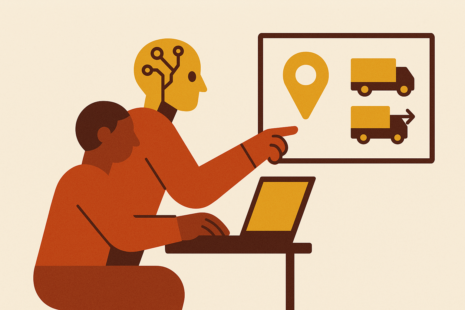 Cover illustration for “AI-Powered Carrier Selection in Digital Freight Platforms”