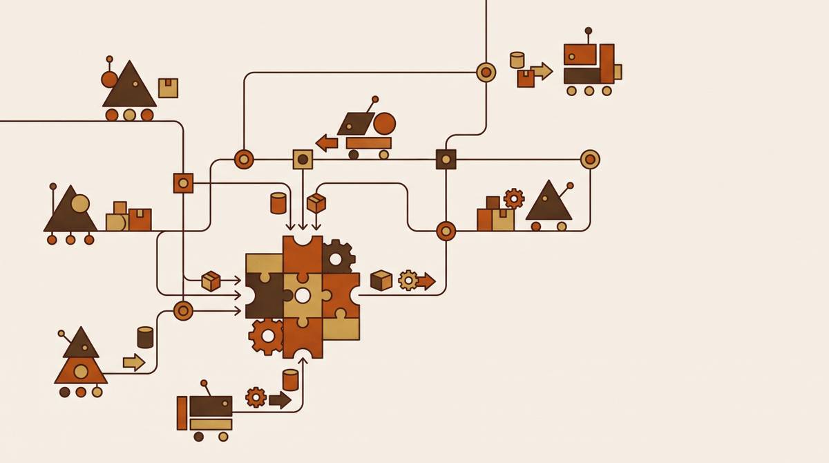 Cover illustration for “Multi-Agent Workflows for Strategic Sourcing”