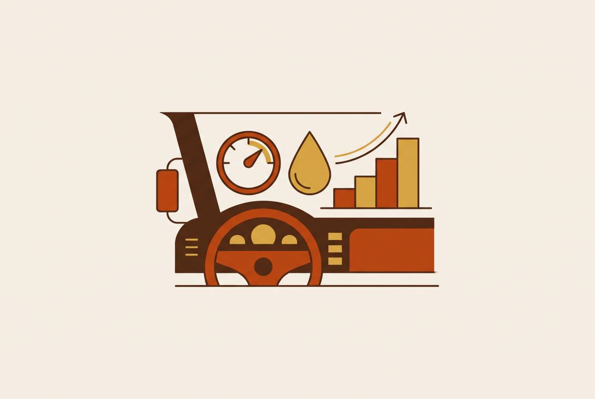 Cover illustration for “Driver Behavior Monitoring and Fuel Efficiency Gains”