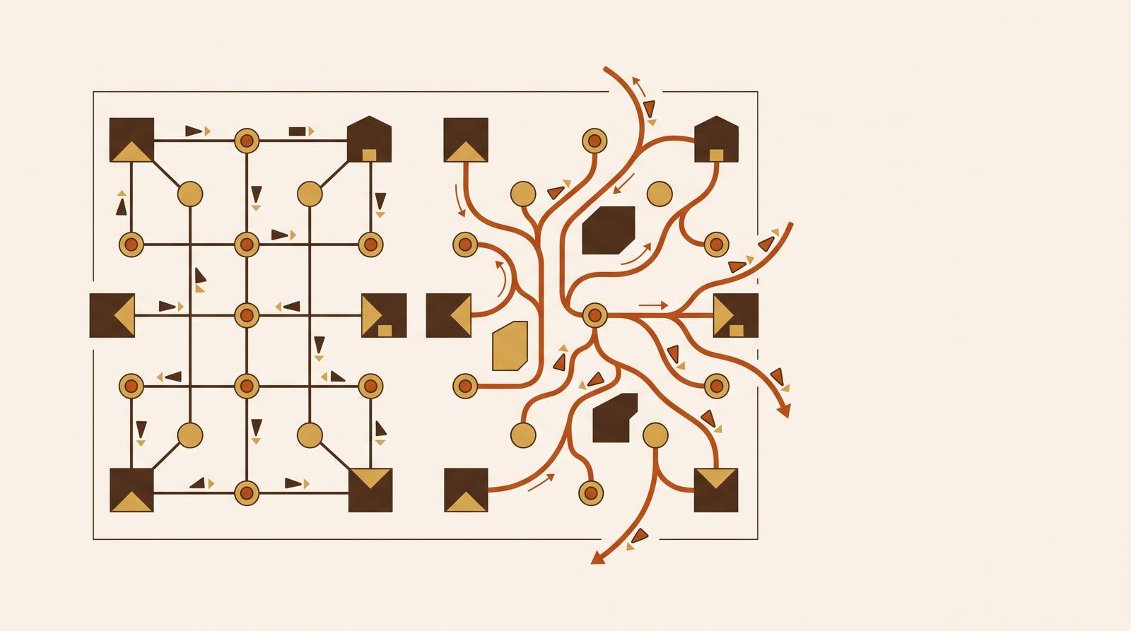 Cover illustration for “Dynamic Routing vs Static Route Planning in Distribution Networks”