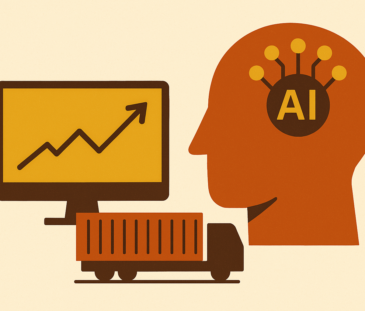 Cover illustration for “AI-Powered Freight Rate Prediction Accuracy”