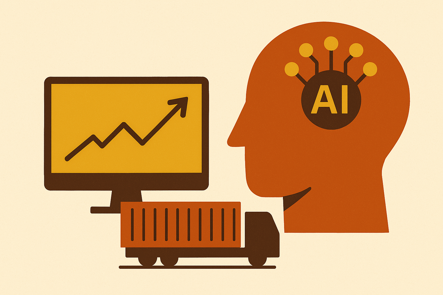 Cover illustration for “AI-Powered Freight Rate Prediction Accuracy”