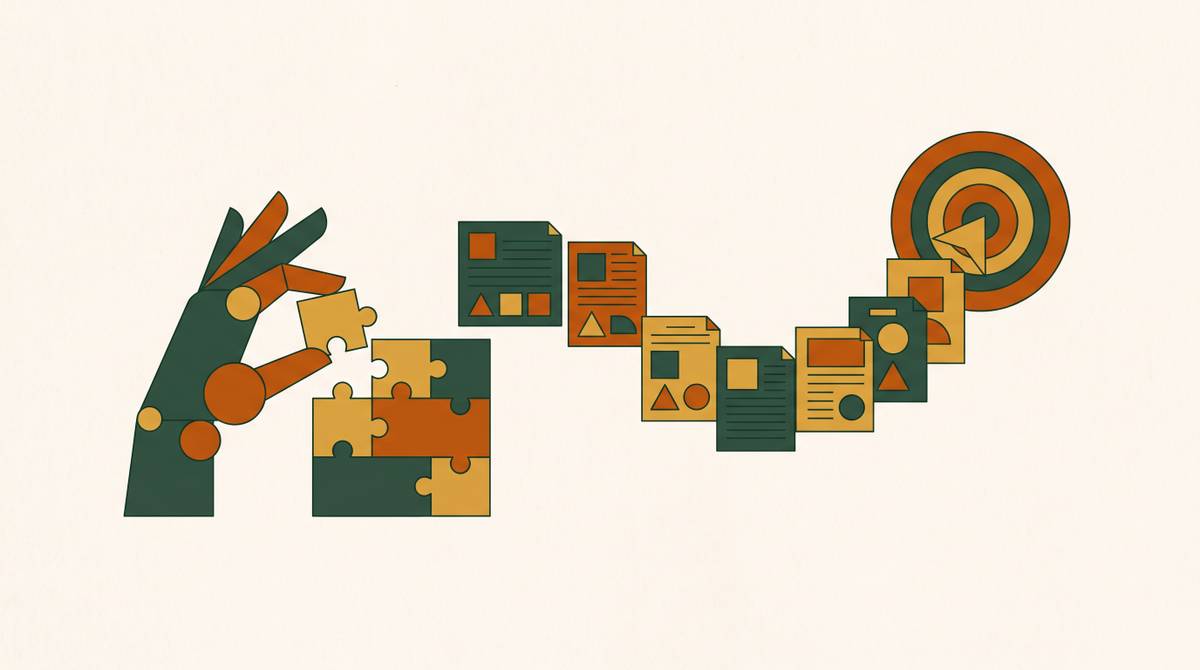 Cover illustration for “Jobs-to-Be-Done Framework Applied to Content Planning”