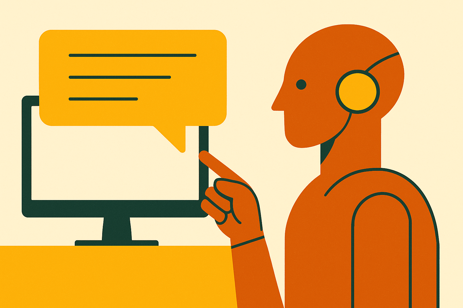 Cover illustration for “Brand Voice Training in AI Writing Platforms”