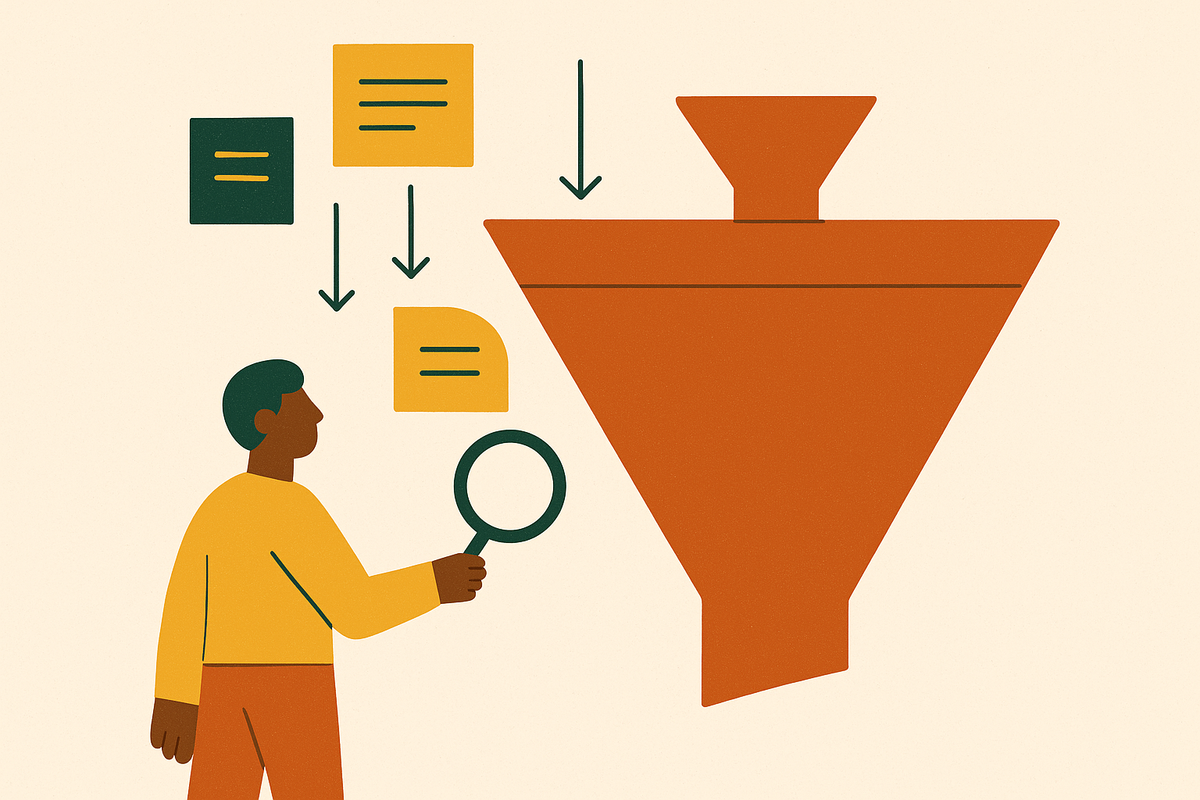 Cover illustration for “Content Funnel Mapping for Long B2B Sales Cycles”