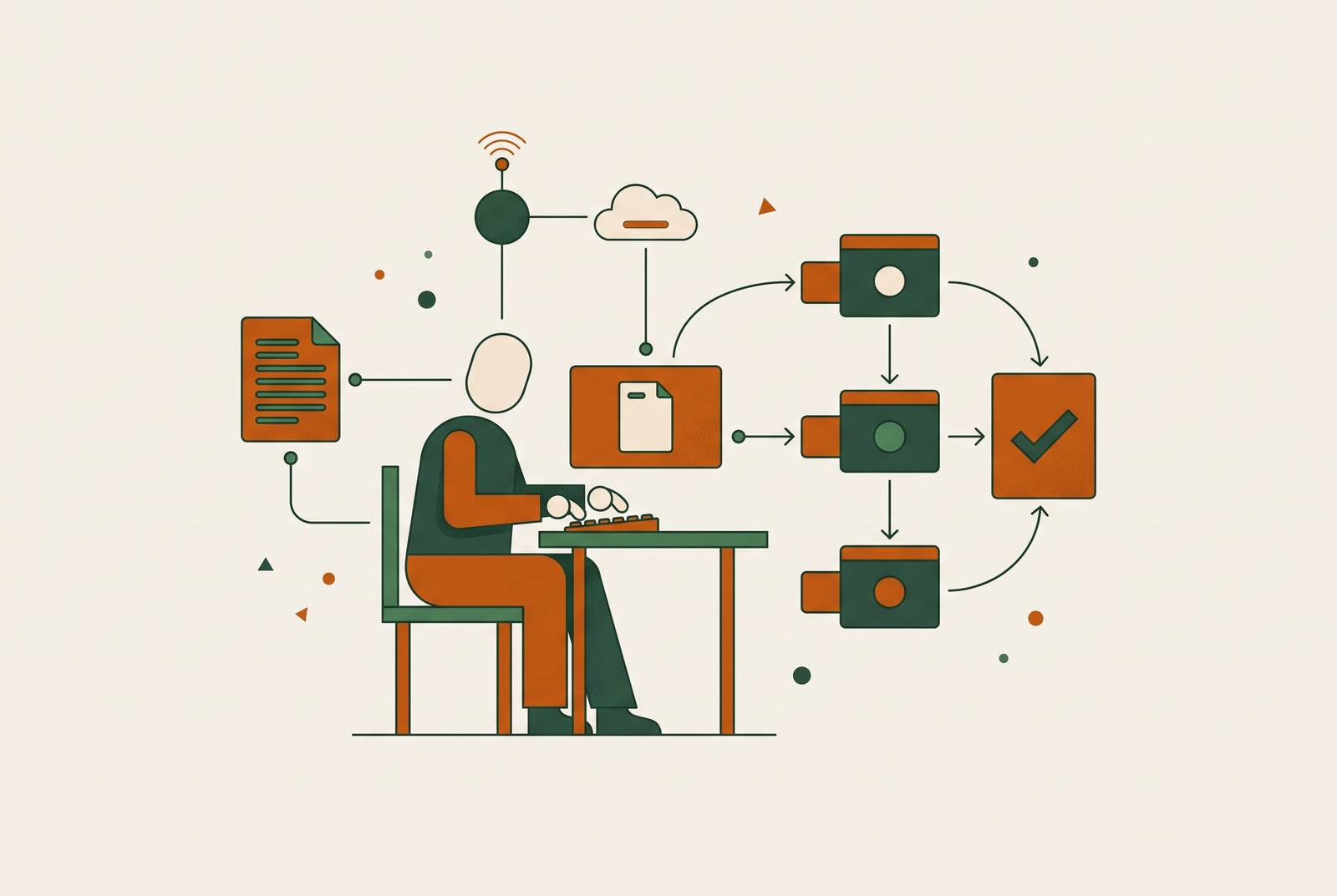 Cover illustration for “Single-Writer Content Operation Setup for Startups”