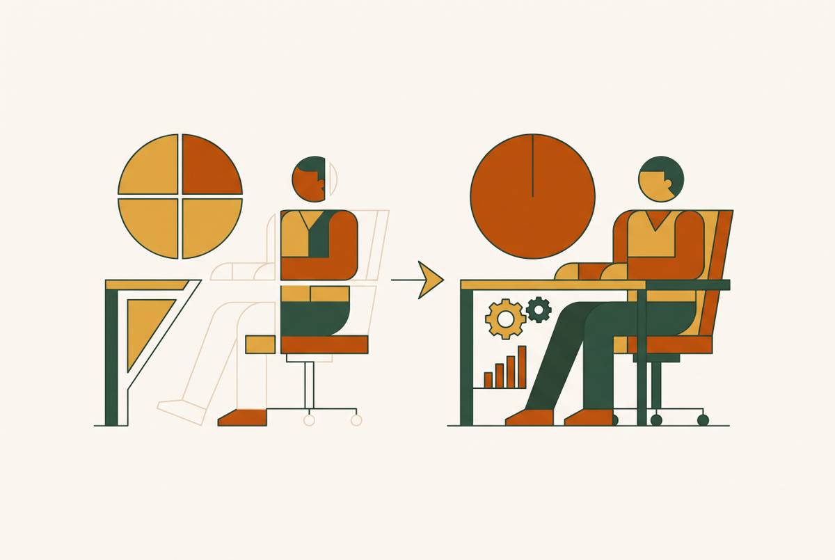 Cover illustration for “Fractional CMO vs Full-Time CMO for Early-Stage Startups”