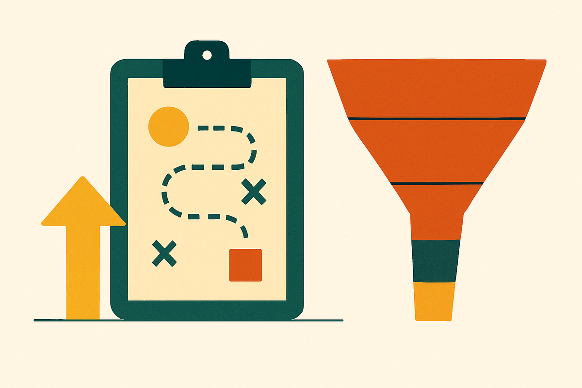 Cover illustration for “Content Strategy Frameworks That Actually Map to a B2B Funnel”