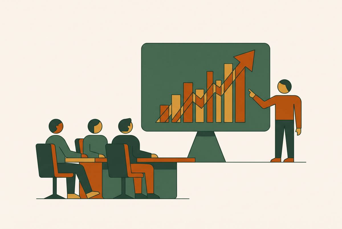 Cover illustration for “Reporting Content Performance to the C-Suite and Board”