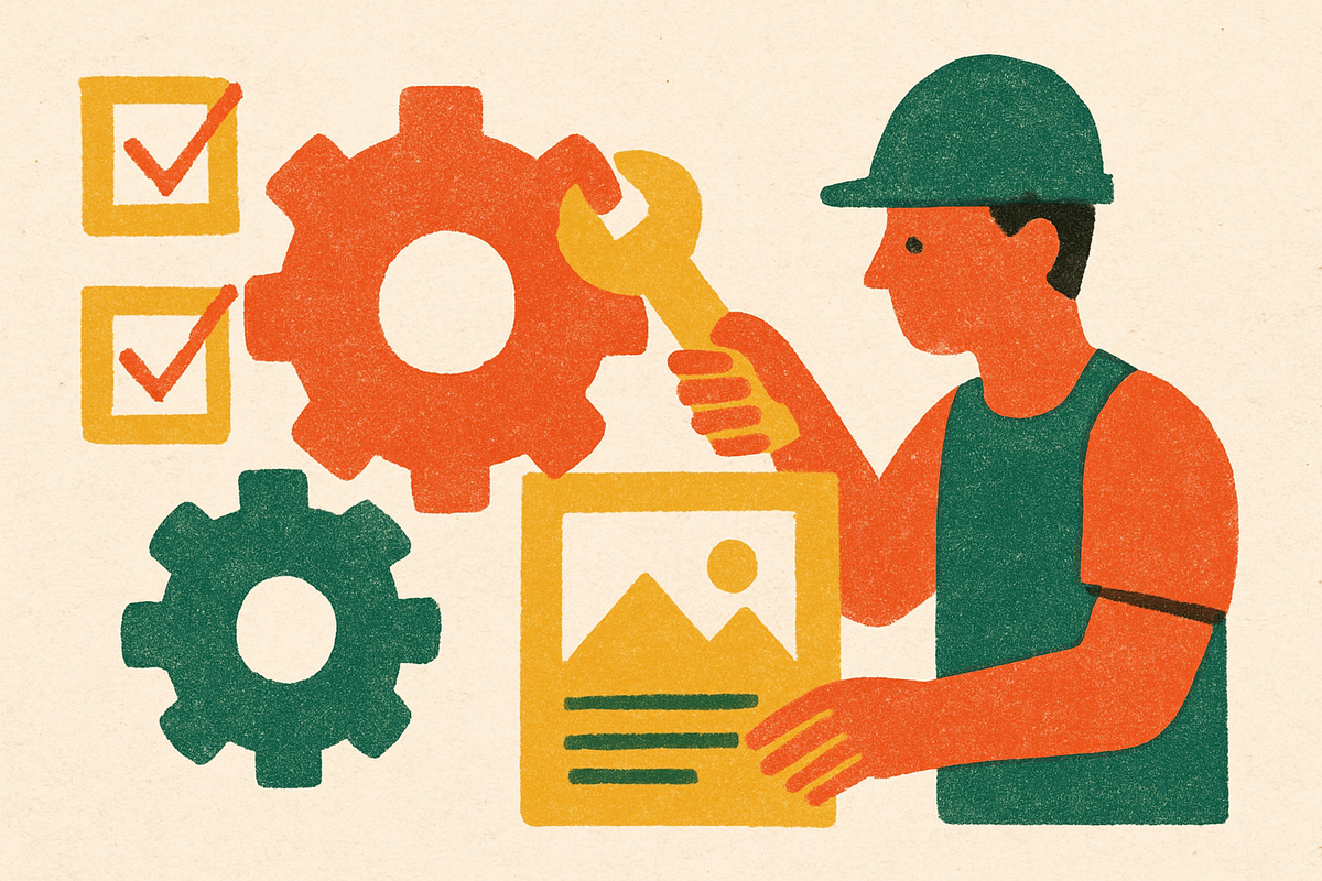 Cover illustration for “Building a Content Workflow That Reduces Revision Cycles”