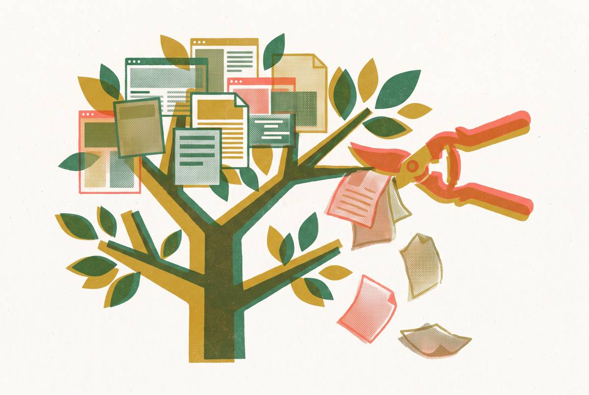 Cover illustration for “Content Audit Process for Pruning Underperforming Pages”