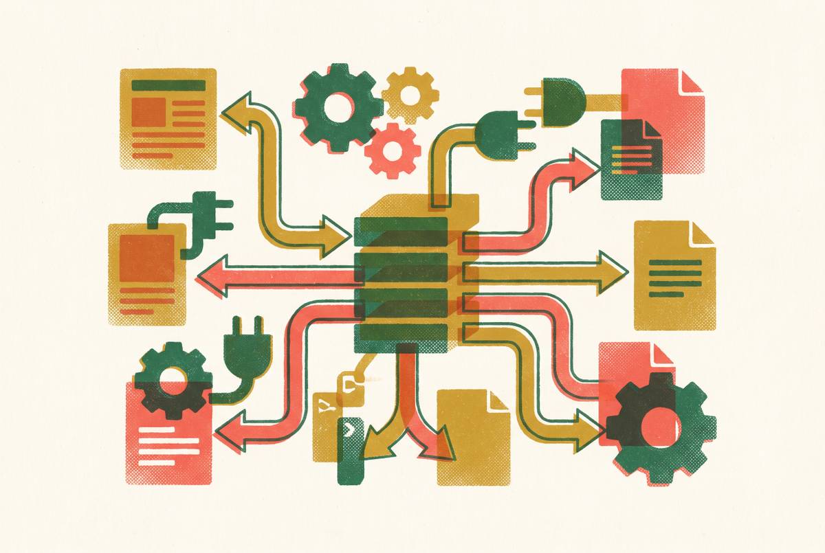 Cover illustration for “CMS Integrations That Speed Up Content Production”