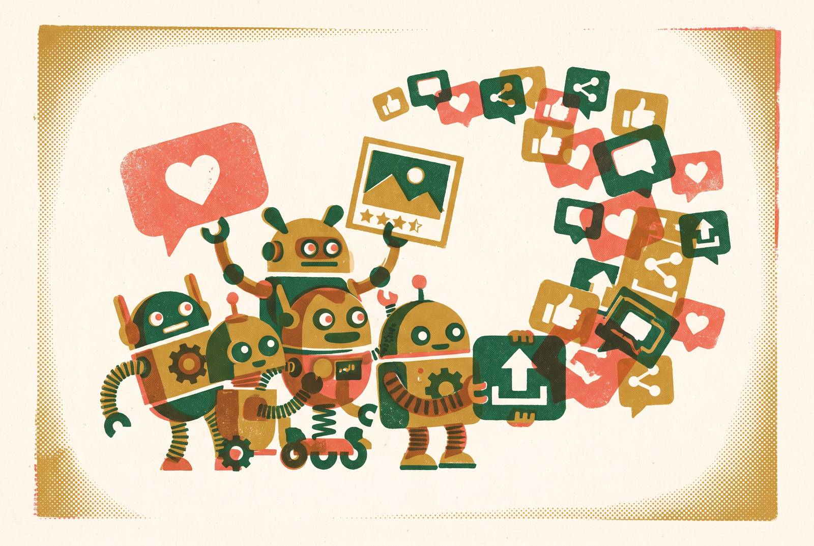 Cover illustration for “Using Fan Bots to Drive User Generated Content Campaigns”