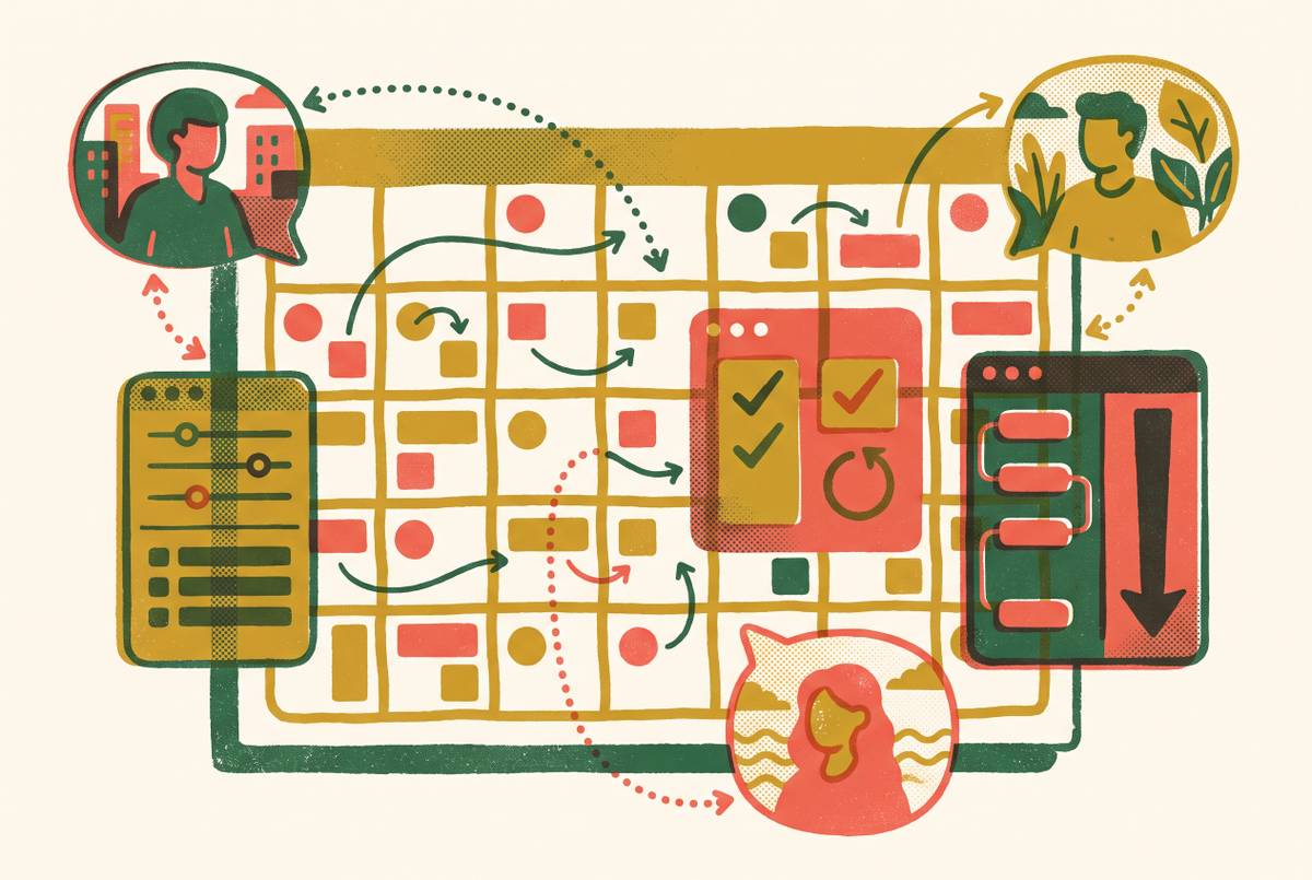 Cover illustration for “Editorial Calendar Tools Compared for Distributed Teams”