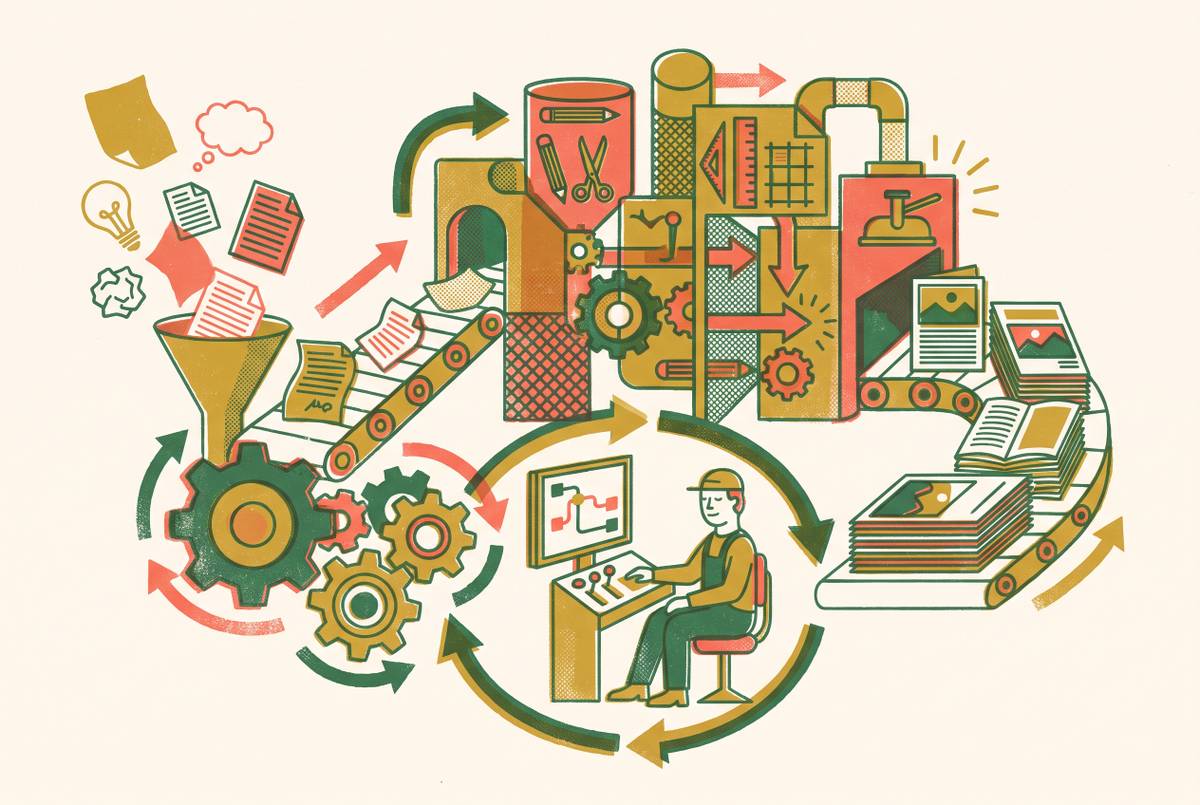 Cover illustration for “Content Workflow Automation Without an Agency”